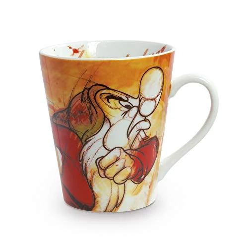 Egan Mug Collezione Disney 7 Nani. Oggetto Realizzato in Porcellana di Colore Arancione. Dimensione: 10,5X9X12,5 cm. La referenza è PWS21/1BR