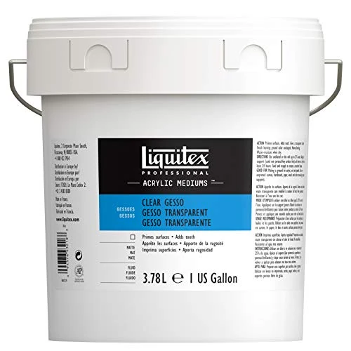 Offre limitée : Liquitex Additif - Gesso Acrylique Transparent Seau 3,78L de 92.79 € à 92.79 € (0.00% de remise)