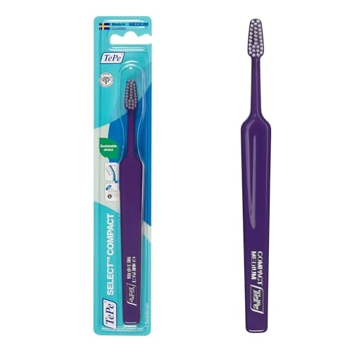 Limited offer: TePe Select Compact Medium Toothbrush/Small, User-Friendly Brush / 1 x Select Compact Medium Brush from 6.66 EUR to 6.66 EUR (save 0%)