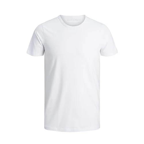 Offerta a tempo: Jack & Jones - Maglietta Jones, Manica Corta, Uomo, Bianco (Weiß (Optical White)), L - 54% da 17.99 € a 8.35 €