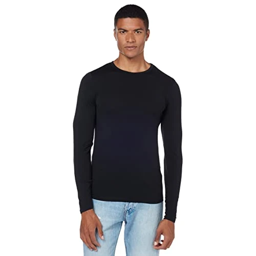 Begrenztes Angebot: JACK & JONES Male Langarm-T-Shirt Einfarbig Langarm-T-Shirt von 24.91 EUR auf 18.68 EUR (Rabatt 25%)