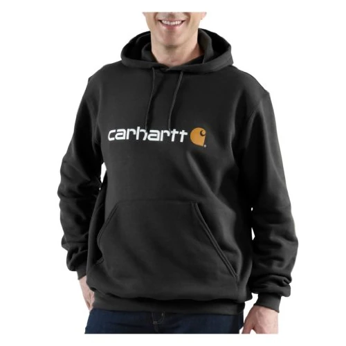 Carhartt, Herren, Weites, mittelschweres Sweatshirt mit Logo-Grafik, Schwarz, XL