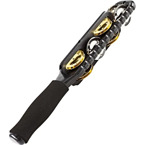 Offerta a tempo: Meinl Percussion – Jingle Stick con Cimbalini in acciaio nichelato e solido ottone, Colore: Nero - 44% da 42.90 € a 24.10 €