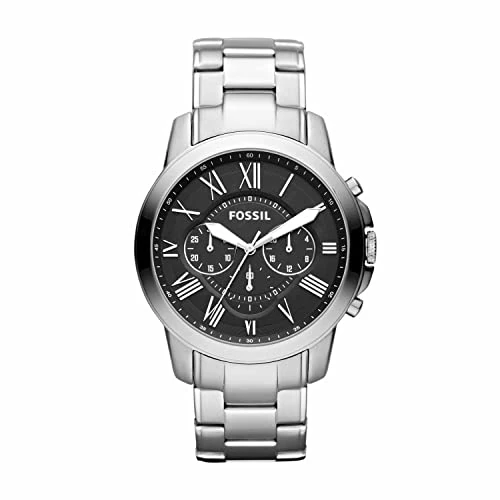 Offerta a tempo: Fossil Orologio Grant da Uomo, movimento cronografo al quarzo con cinturino in acciaio inox - 77% da 189.00 € a 44.30 €