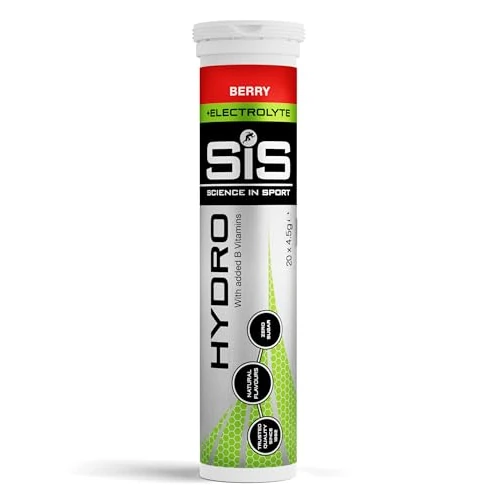 Offerta a tempo: Science in Sport Hydro Compresse 20 pz. Gusto Bacca - Compresse di Elettroliti, Vegane, Con Sodio, Calcio, Potassio & Magnesio per un bilancio equilibrato degli elettroliti (La confezione può variare) - 20% da 8.49 € a 6.83 €