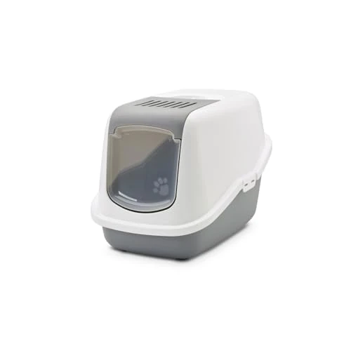 Limited offer: Lixit Animal Care Savic Toilet Home Nestor Cat Litter Box, Cold Grey/White from 31.86 EUR to 21.68 EUR (save 32%)