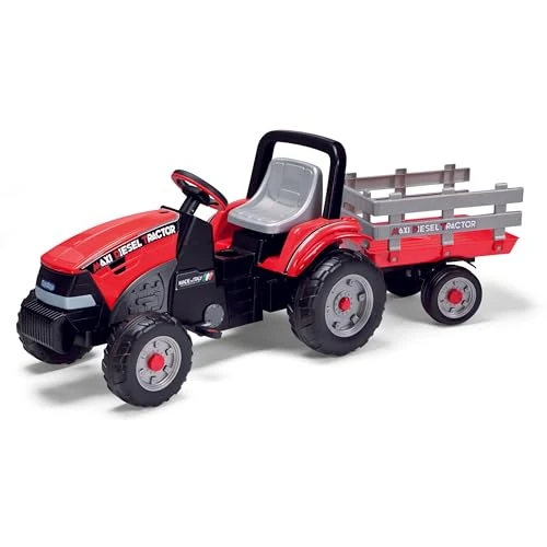Offerta a tempo: PEG Maxi Diesel Tractor - Trattore a Pedali per Bambini dai 2 Anni con Rimorchio Rimovibile, Sedile Regolabile e Clacson - 0.00% da 174.90 € a 174.90 €