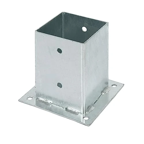 Tijdelijke aanbieding: Alberts 216245 opschroefbare voetplaat | voor ronde of vierkante houten palen | thermisch verzinkt | 101 x 101 mm van 10.63 € naar 10.63 € (0.00% korting)