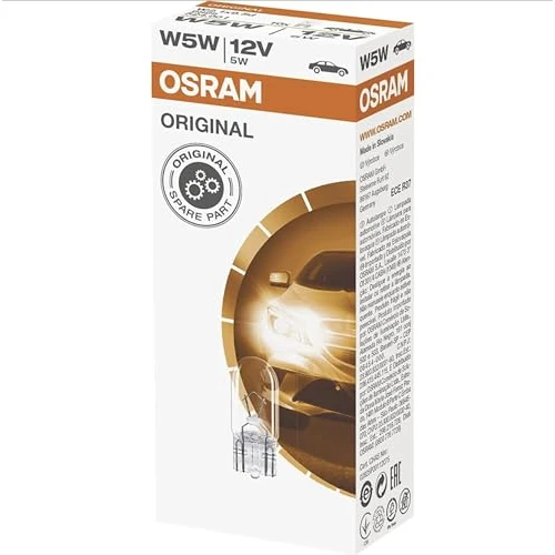 Offerta a tempo: Osram 2825 Original W5W, 12V, Astuccio da 10 - 0.00% da 4.90 € a 4.90 €