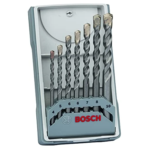 Limitiertes Angebot: Bosch CYL-3 Betonbohrer Set (Für Beton, Ø 4/5/6/6/7/8/10 mm, Zubehör Schlagbohrmaschine), 7-teiliges von 12.32 EUR auf 11.38 EUR (Spare 8%)
