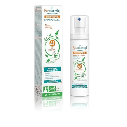 Begrenztes Angebot: Puressentiel - Reinigend - Luftreiniger Raumspray mit 41 ätherischen Ölen - Bewiesene Wirkung gegen Viren, Bakterien, Milben und Schimmel - 75 ml von 15.12 EUR auf 15.12 EUR (Rabatt 0%)
