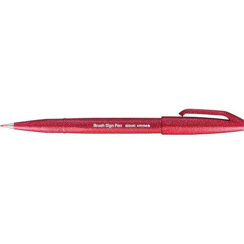 Offerta a tempo: Pentel Brush Sign Pen rosso 10 pezzi - 0.00% da 10.44 € a 10.44 €