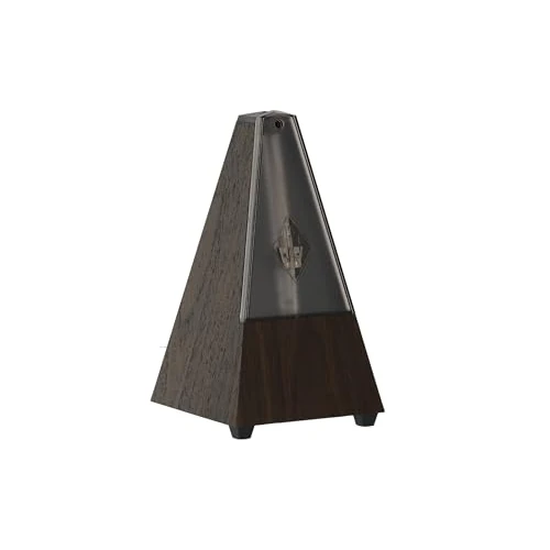 Zeitlich begrenztes Angebot: Wittner Metronom Taktell Pyramidenform System Maelzel Serie 802K - Mit Glocke - Mit Plexiglasdeckel - Nussbaum-Maserung - Mechanisch zum Aufziehen - Keine Batterien erforderlich - Made in Germany von 72.00 € auf 72.00 € (0.00%