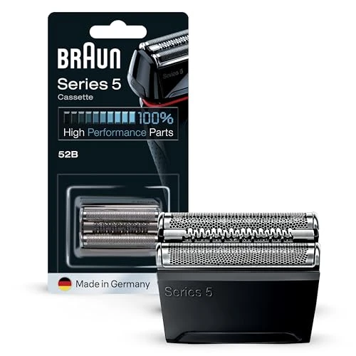 Limited-time offer: Braun Series 5 Electric Shaver Head ORIGINAL Replacement Cassette, Easily Attach Your New Shaver Head, Compatible With All Series 5 Electric Shavers, 52B, Black from 36.99 GBP to 32.99 GBP (save 11%)