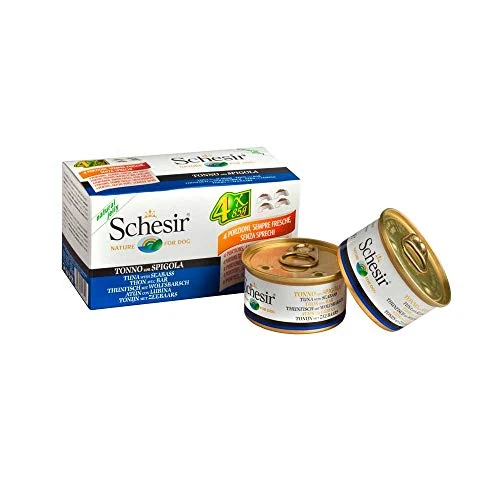 Zeitlich begrenztes Angebot: Schesir, Bonito mit Meerbrasse in Gelee, Vollwertiges Nassfutter für Katzen, In Dose, Mit Zugesetzten Vitaminen, 100% Natürliche Filets, Cruelty-Free, 6 x 50 g von 43.77 € auf 37.20 € (15% Rabatt)