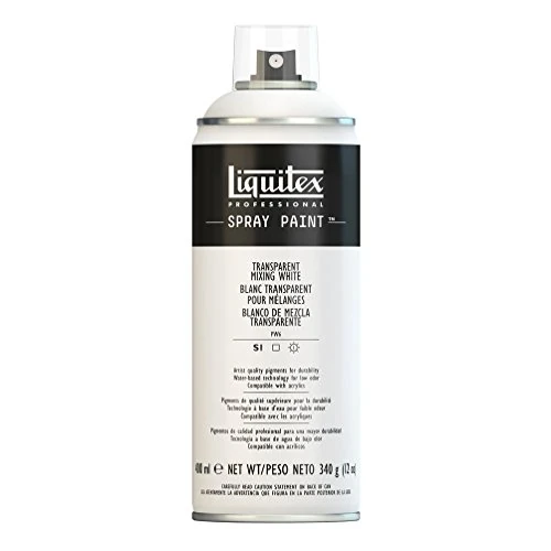 Liquitex 4450430 Professional Acryl Spraydose 400ml – Mischweiss Transparent – Lichtecht, frostbeständig, mattes Finish, für Innen- & Außenbereich