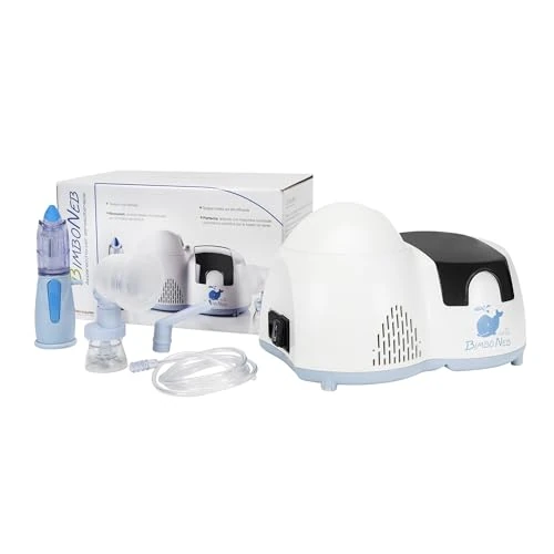 Offerta a tempo: Air Liquide Healthcare, BIMBONEB, Apparecchio per Aerosolterapia per Bambini, Dotato di RINOWASH e PERFECTA, Aerosol per la Terapia Inalatoria, Trattamento Sicuro, Veloce ed Efficace - 68% da 85.79 € a 27.75 €