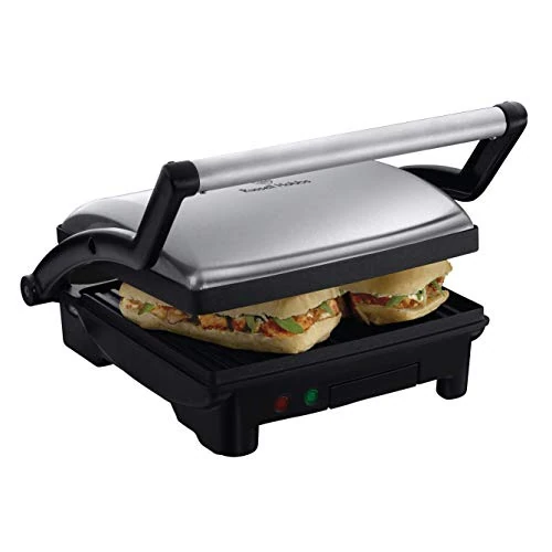 Beperkte aanbieding: Russell Hobbs Cook@Home 3-in-1 Paninigrill (Horizontaal voor Panini's, Schuin voor Gezond Grillen, Open als Tafelgrill, Flexibel Scharnier, 1800 Watt) 17888-56 van 49.40 EUR naar 49.40 EUR (besparing 0%)