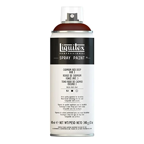 Limited-time offer: Liquitex Professional Spray Paint 400 Ml, Cadmium Red Deep Hue 3 from 20.90 £ to 8.73 £ (save 58.23%)