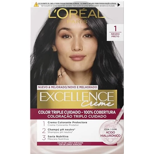 L´ORÉAL PARIS Excellence Creme Tinte Permanente - Tono 1 Negro