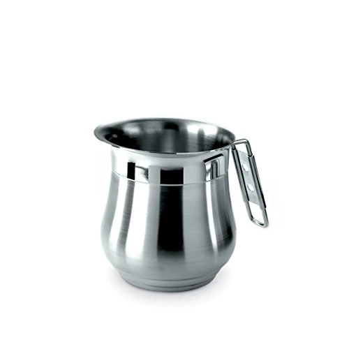 Barazzoni Tummy, Milk Pan, 18/10 Stainless Steel with Sandwich Base Suitable For Induction Cookers Diameter 12 cm, made in Italy, 1.5 Litres