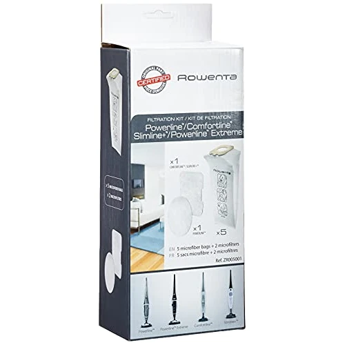 Offerta a tempo: Rowenta ZR0050 Set 5 Sacchi Scope + 2 Microfiltri per Aspirapolvere, 1000W - 0.00% da 14.99 € a 14.99 €