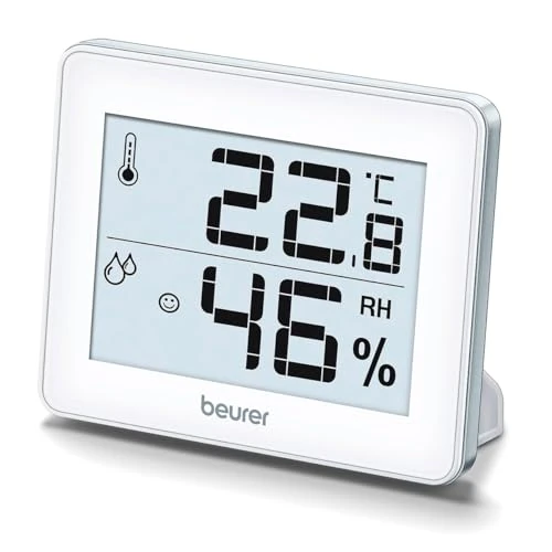 Offerta a tempo: Beurer HM 16 Termoigrometro Per il Controllo della temperatura e dell'Umidità dell'aria Classifica i valori con un'indicazione Intuitiva, Display ben leggibile da 7,5 x 5,4 cm - 52% da 20.99 € a 9.99 €