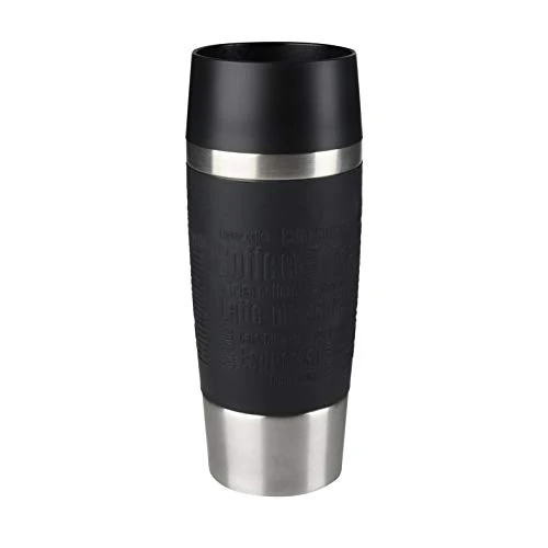 Limited offer: Emsa Vacuum mug "Travel Mug" 12.2 fl .oz. in black, Black from 35.20 EUR to 20.92 EUR (save 41%)
