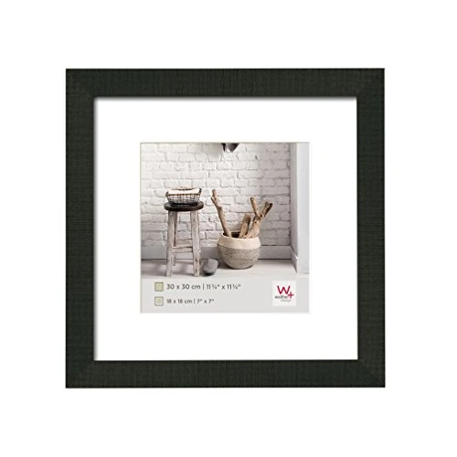 Offerta a tempo: walther design Cornice Nero 30 x 30 cm con passe-partout, Cornice in Legno Home HO330B - 58% da 18.99 € a 7.99 €