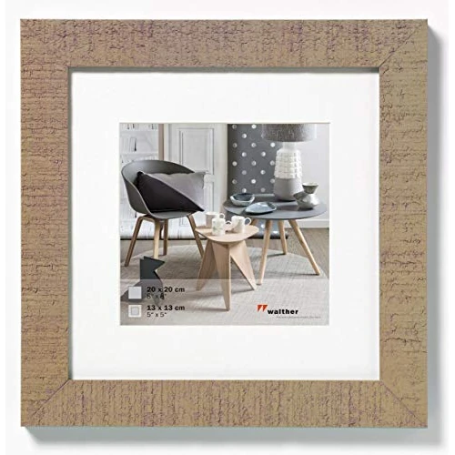 walther design Picture Frame Beige 40 x 40 cm Home Wooden Frame HO440C