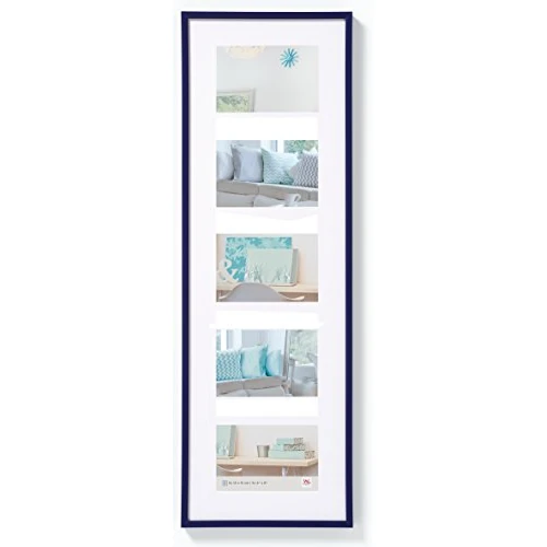 Offerta a tempo: walther design Blu 5X 10x15 cm Galleria con passe-partout, New Lifestyle Cornice plastica KV515L - 22% da 33.78 € a 26.35 €