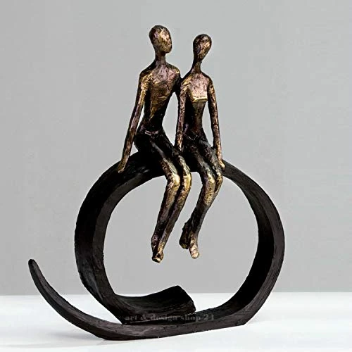 Limited offer: Casablanca modernes Design Sculpture, Resin, Bronze, Black, Höhe 35 cm from 86.58 EUR to 68.82 EUR (save 21%)