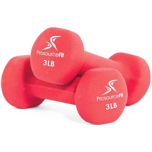 Offerta a tempo: ProsourceFit Neoprene Dumbbell Coated for Non-Slip Grip, 3 lb - 44% da 22.99 € a 12.93 €