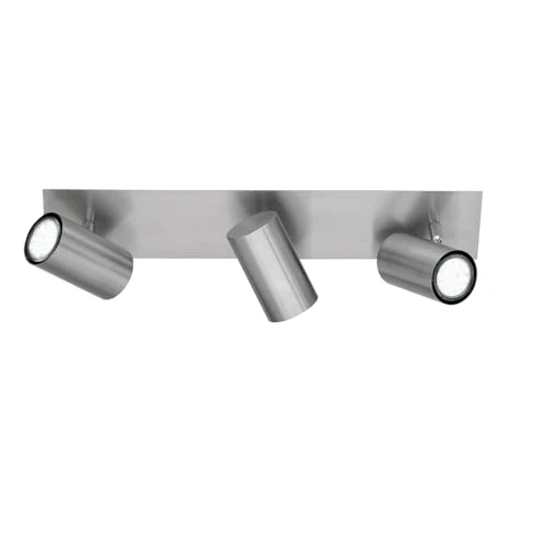 Limited-time offer: Trio Leuchten 802400307 Bar Spotlight Fixture/Length 48 cm/for 3 x GU10 Bulbs/Bulbs not Included/Matte Nickel from 38.30 £ to 38.30 £ (save 0.00%)
