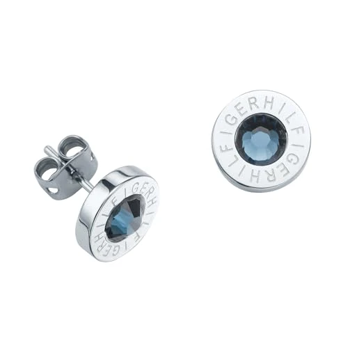 Tommy Hilfiger Oorstekers voor dames, roestvrij staal, zirkonia, 32002869, Eén maat, email, Zirkonia