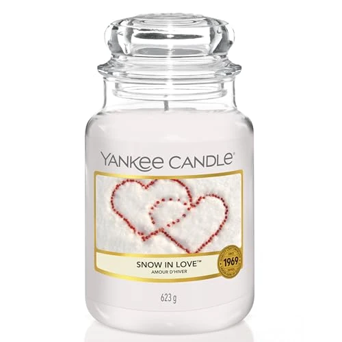 Yankee Candle Geurkaars | Snow in Love Large Jar Geurkaars | Brandtijd: tot 150 uur