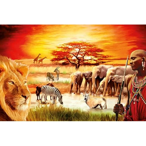 Offre limitee: Ravensburger - Puzzle Adulte - Puzzle 3000 pièces - La fierté du Massaï - Adultes et Enfants à partir de 14 Ans - Puzzle de qualité supérieure fabriqué en Europe - Animaux Sauvages - 17056 de 49.90 EUR a 29.94 EUR (economie 40%)