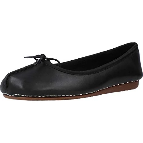 Zeitlich begrenztes Angebot: Clarks Damen Freckle Ice Ballerinas, Schwarz Black Leather, 35.5 EU von 79.95 € auf 45.99 € (42% Rabatt)