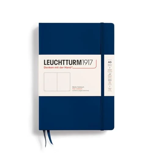 Begrenztes Angebot: LEUCHTTURM1917 342924 Notizbuch Medium (A5), Hardcover, blanko, marine von 24.26 EUR auf 24.26 EUR (Rabatt 0%)