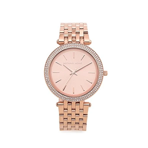 Oferta limitada: Michael Kors Reloj Darci para Mujer, Movimiento de Cuarzo de Tres Agujas en Tono Oro Rosa con Correa de Acero Inoxidable, 39 mm, Tono Oro Rosa de 279.00 EUR a 237.15 EUR (ahorro 15%)