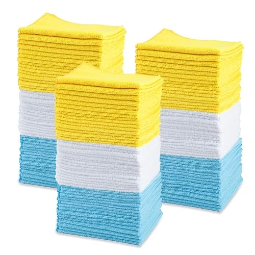 Tijdelijke aanbieding: Amazon Basics Microvezel reinigingsdoek, 30,5 x 40,6 cm, 144 stuks, meerkleurig van 46.84 € naar 46.84 € (0.00% korting)