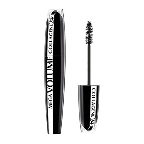 Offerta a tempo: L'Oréal Paris Mega Volume Collagene Mascara, Lunga Durata, Volumizzante con Maxi Applicatore in Setole, Nero - 36% da 18.50 € a 11.80 €