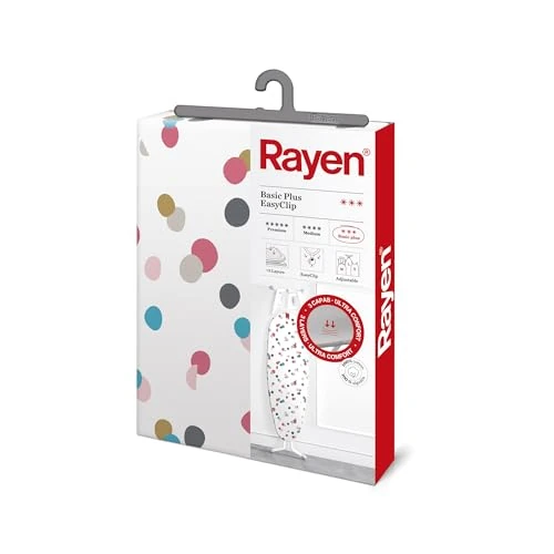 Rayen | Copriasse da stiro | Universale | 3 strati: doppio strato di schiuma e tessuto di cotone stampato al 100%. | Gamma Basic Plus | 130x47 cm