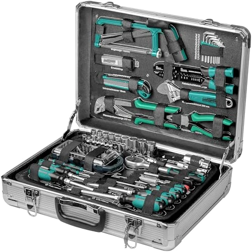 Begrenztes Angebot: Brüder Mannesmann Werkzeugsatz, im Alukoffer, 124-teilig | M29072 von 89.00 EUR auf 89.00 EUR (Rabatt 0%)