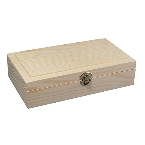 Limited-time offer: Rayher wooden casket frame, FSC Mix Credit, untreated, with metal snap closure, size: 24.70 cm x 14.90 cm x 5.90 cm, 62296000 from 12.54 £ to 12.54 £ (save 0.0%)