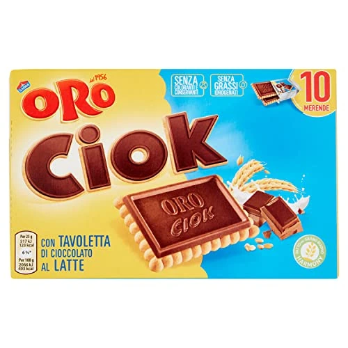 Limited offer: Oro Ciok Tavoletta di Cioccolato al Latte, 10 x 25g from 2.99 EUR to 2.20 EUR (save 26%)