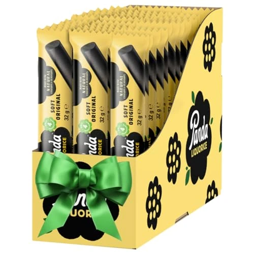 Panda ® | Barras de regaliz Natural Soft Original | Paquete de 32 g x 36 barras