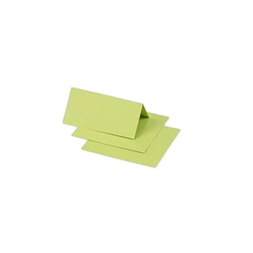 Offerta a tempo: Clairefontaine 75050C - Pacco da 25 Segnaposto- Formato 8,5x8cm - 210g/m² - Colore verde germoglio -Inviti Eventi e Corrispondenza - Gamma Pollen - Carta Premium Liscia - 0.00% da 7.49 € a 7.49 €