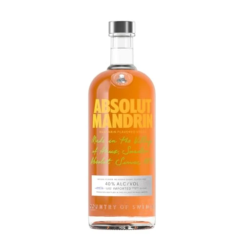 Zeitlich begrenztes Angebot: Absolut Vodka Mandrin – Absolut Vodka mit Mandarinen & Orangen Aroma – Absolute Reinheit und einzigartiger Geschmack in ikonischer Apothekerflasche – 1 x 1 L von 31.00 € auf 25.64 € (17% Rabatt)