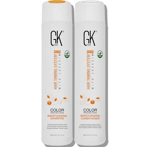 Offerta a tempo: GK Hair Cheratina Globale Moisturizing Shampoo e Balsamo Set Idratanti per Capelli Colorati - Uso Quotidiano da Secchi a Normali Senza Parabeni 300ml - 42% da 66.00 € a 38.00 €